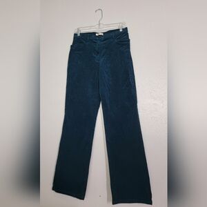 Orvis Dark Teal Corduroy Straight Leg Pants